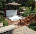 spas & hot tub with retreat and umbrella picture